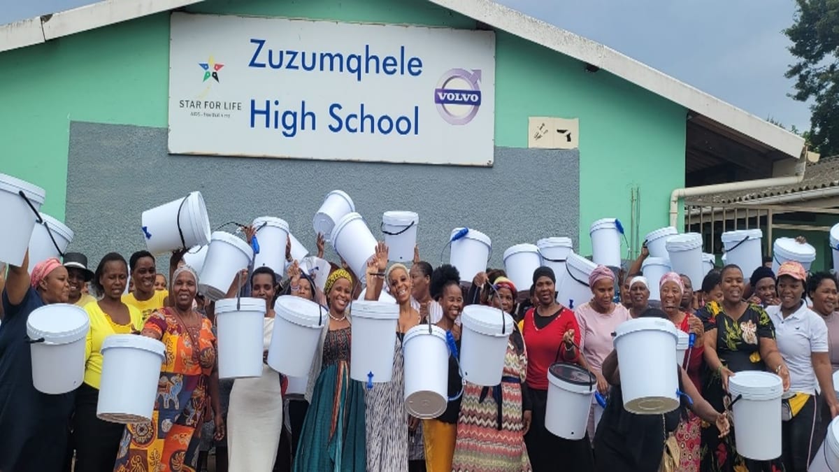 Filters handed to learners at Zuzumqhele High School